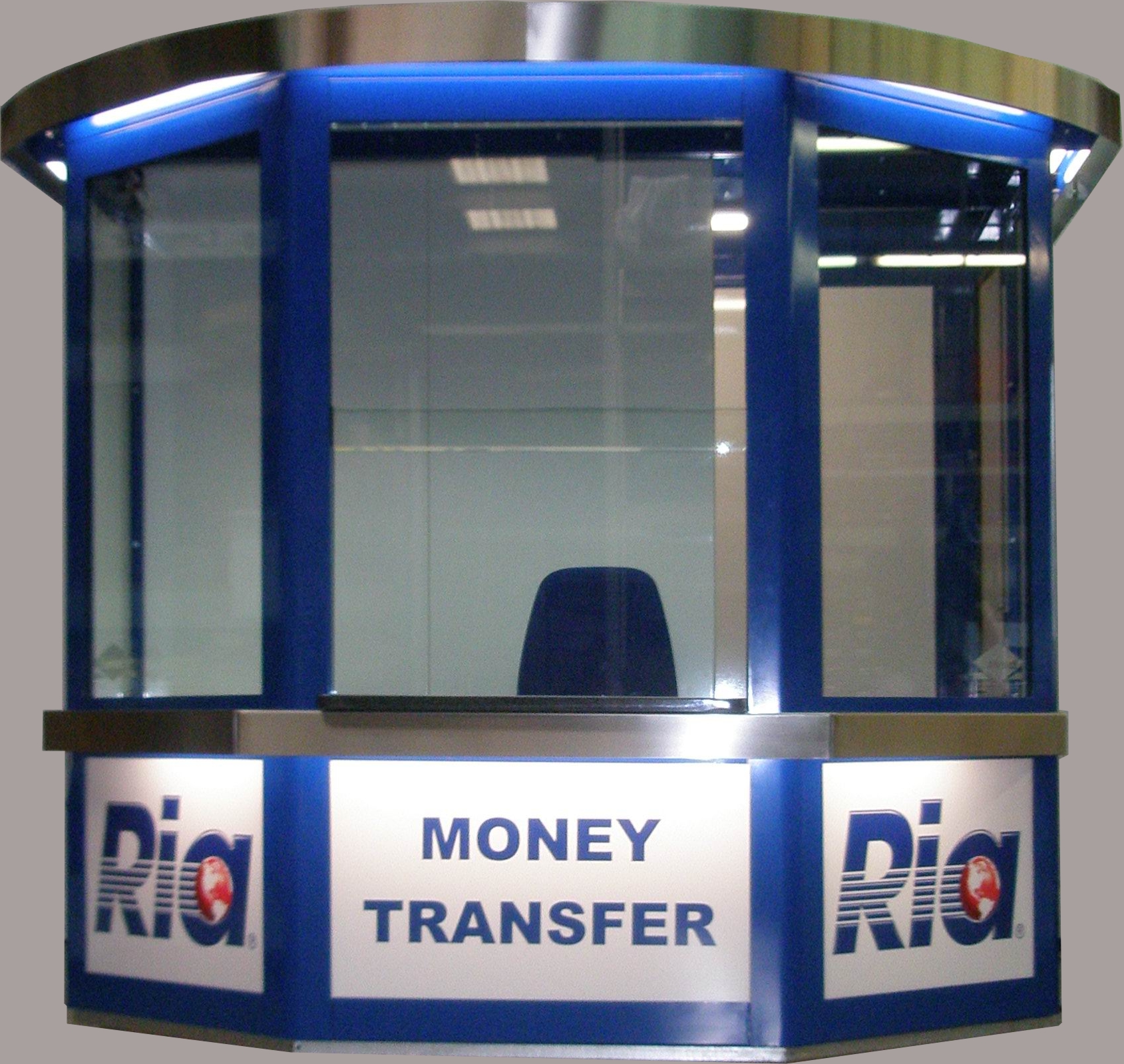 Wechselstube Wechselkiosk Container Geld Money Change Transfer Cube Pavillon