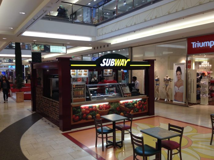 Verkaufsstand Mall Verkaufskiosk Foodcontainer Indoor Pavillon Kiosk